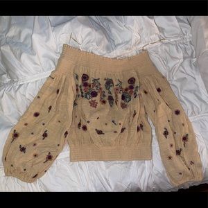 Free People Off the Shoulder Top